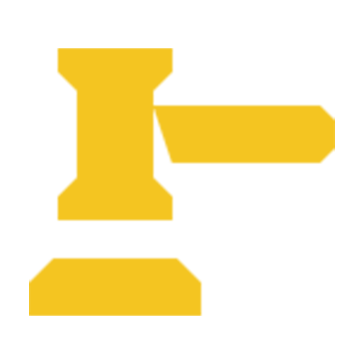 A golden icon of a judge's gavel, symbolizing legal compliance, regulatory adherence, and strong governance within a business process outsourcing company.