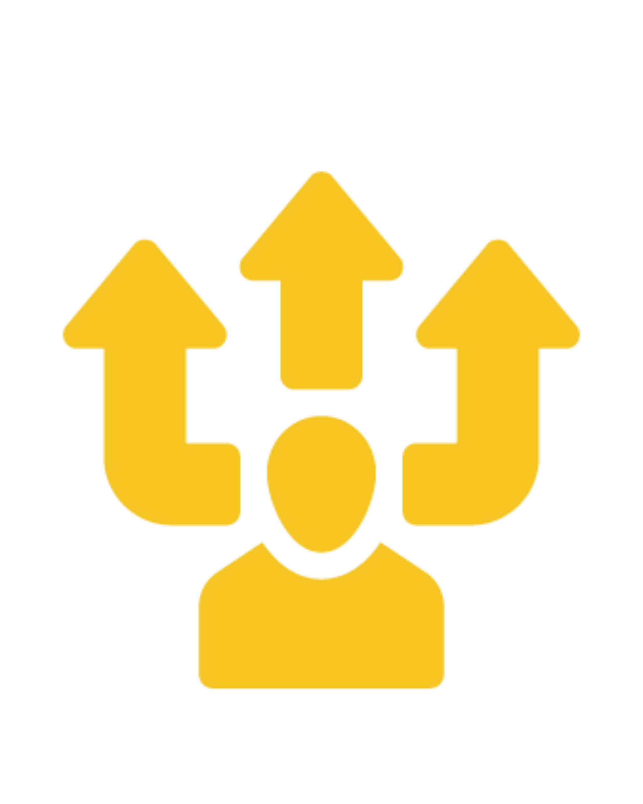 A golden icon of a person with three upward arrows, symbolizing strong leadership, strategic direction, and multiple paths to business growth in BPO.