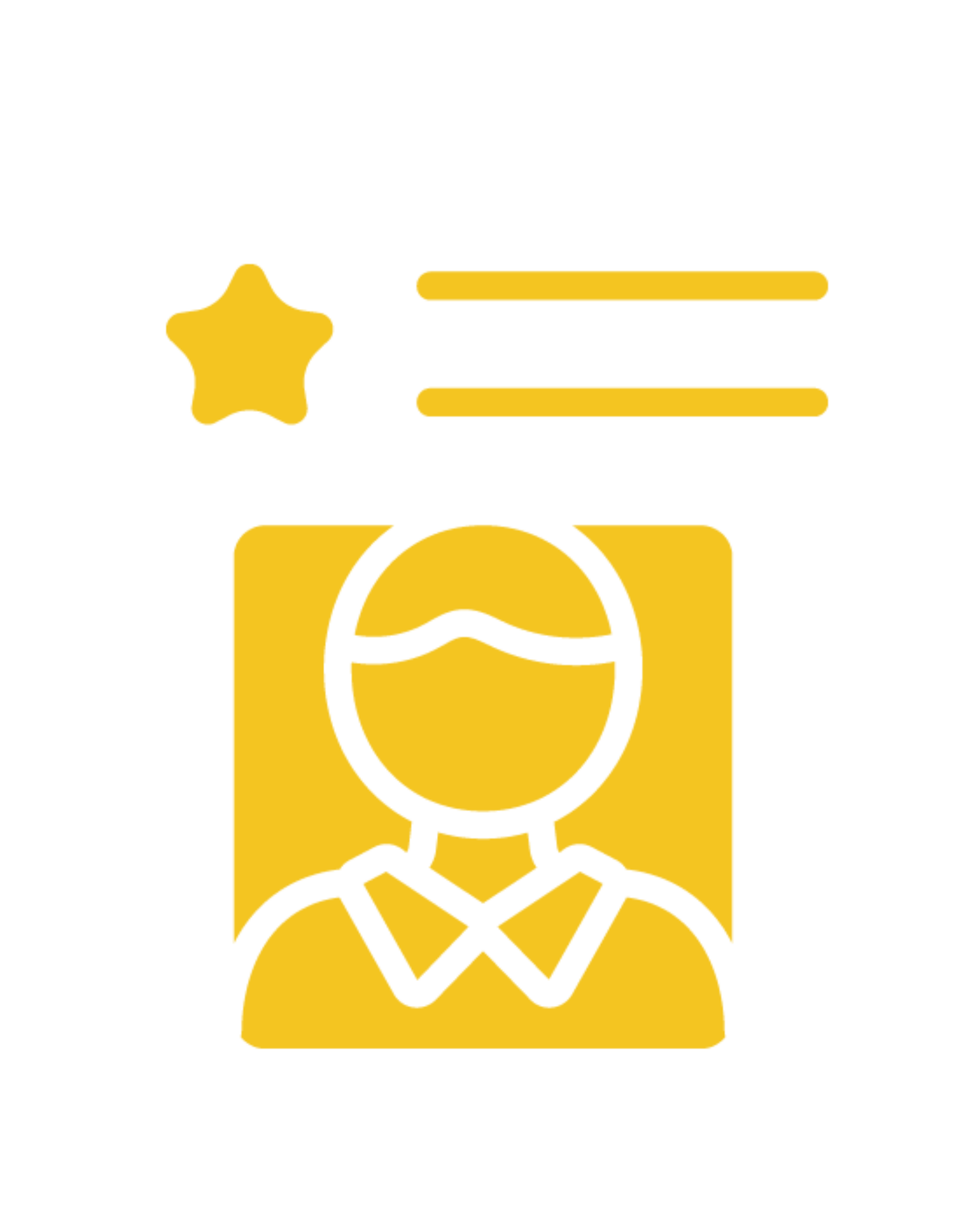 A golden icon displaying a professional profile with a star and text lines, signifying top-tier talent, distinguished skills, and excellent qualifications.
