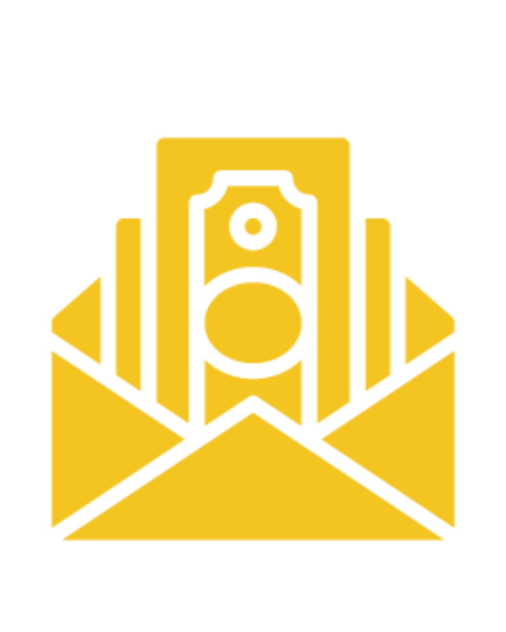 A golden icon showing money in an open envelope, symbolizing efficient salary processing, payroll, and financial services outsourcing for compensation.
